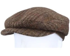 Driver Cap Harris Tweed Brown Flat Cap - Stetson -Fashion Hat Discount Store 4063633063879 5