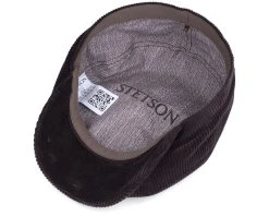 Hatteras Corduroy Manchester Brown Flat Cap - Stetson -Fashion Hat Discount Store 4063633063992 4