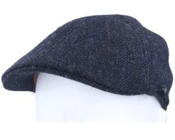 Texas Wool Herringbone Navy Flat Cap - Stetson -Fashion Hat Discount Store 4063633064555 5