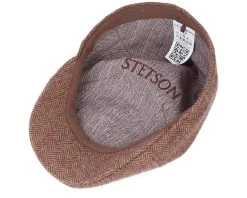 Texas Wool Herringbone Flat Cap - Stetson -Fashion Hat Discount Store 4063633064661 4