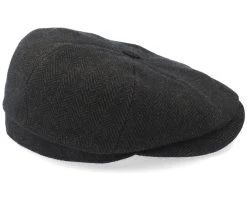 Hatteras Wool Herringbone Black Flat Cap - Stetson 7 Hatteras Wool Herringbone Black Flat Cap - Stetson -Fashion Hat Discount Store 4063633064883 3