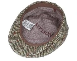 Kent Herringbone Green Flat Cap - Stetson -Fashion Hat Discount Store 4063633066009 4