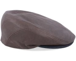 Driver Cap Cowhide Brown Flat Cap - Stetson -Fashion Hat Discount Store 4063633066641 3