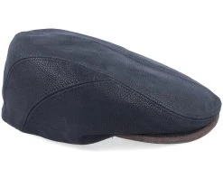 Driver Cap Cowhide Black Flat Cap - Stetson -Fashion Hat Discount Store 4063633066733 3