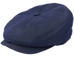 Hatteras Co/Pes Navy Flat Cap - Stetson