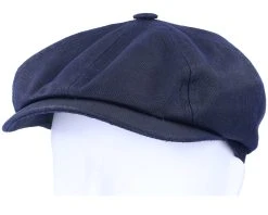 Hatteras Co/Pes Navy Flat Cap - Stetson -Fashion Hat Discount Store 4063633066863 5