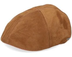 Texas Calf Split Brown Flat Cap - Stetson