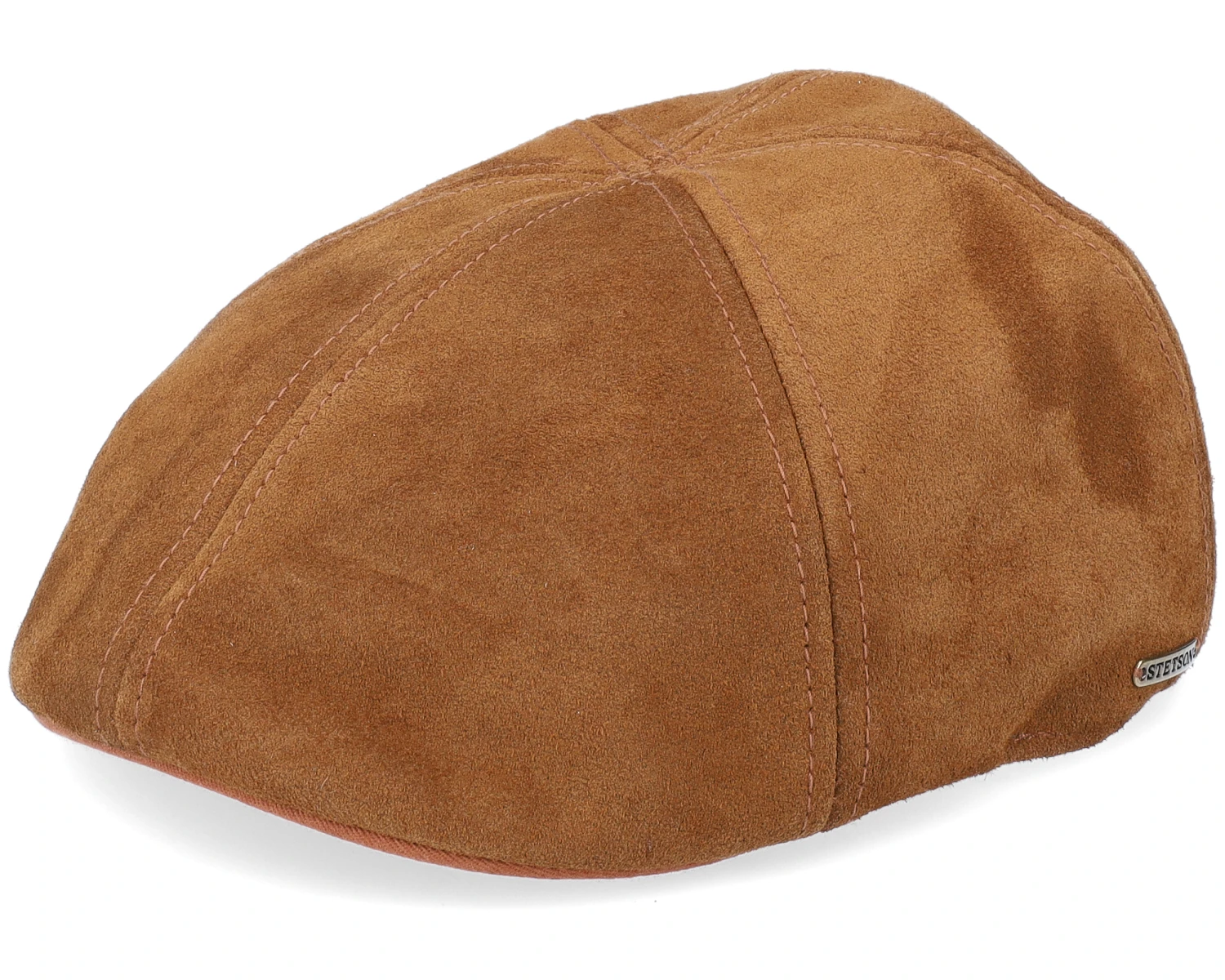 Texas Calf Split Brown Flat Cap - Stetson 1 Texas Calf Split Brown Flat Cap - Stetson