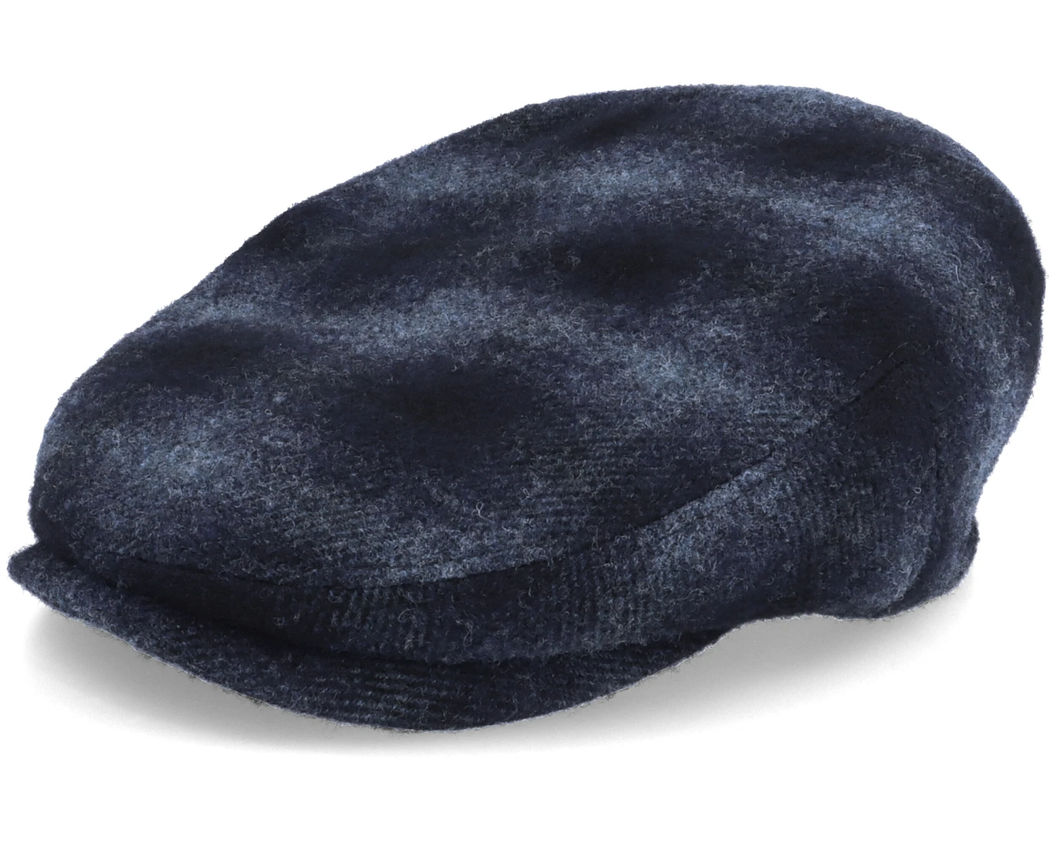 Kent Ef Wool Check Navy Earflap Flat Cap - Stetson 1 Kent Ef Wool Check Navy Earflap Flat Cap - Stetson