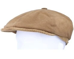 6-Panel Cap Soft Cotton/Cord Brown Flat Cap - Stetson -Fashion Hat Discount Store 4063633071362 5