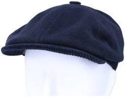 6-Panel Cap Soft Cotton/Cord Navy Flat Cap - Stetson -Fashion Hat Discount Store 4063633071386 5