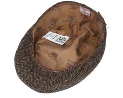 Ivy Cap Harris Tweed Brown Flat Cap - Stetson -Fashion Hat Discount Store 4063633072833 4