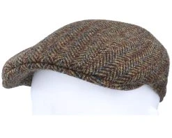 Ivy Cap Harris Tweed Brown Flat Cap - Stetson -Fashion Hat Discount Store 4063633072833 5