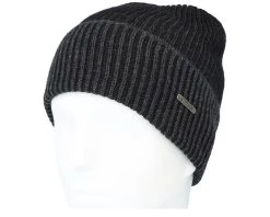 Beanie Merino Wool-13 Black Cuff - Stetson -Fashion Hat Discount Store 4063633073625 3
