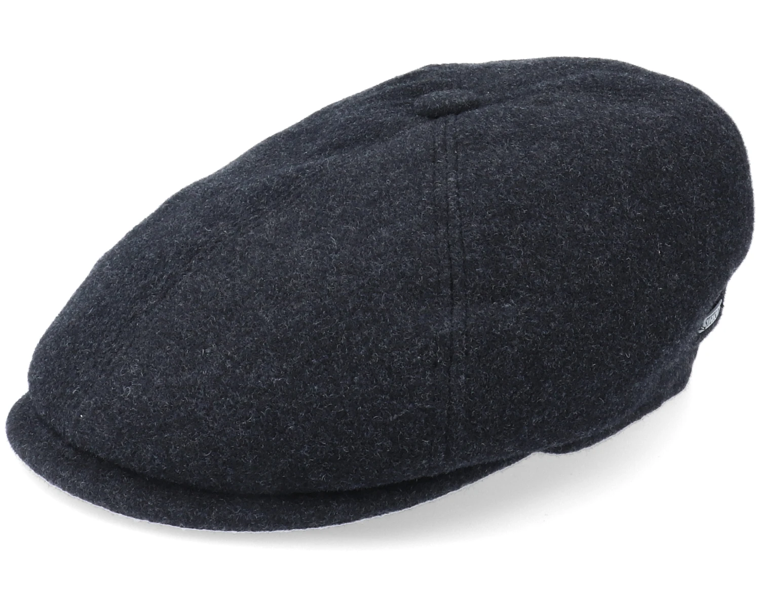 6-Panel Cap Wool/Cashmere Black Flat Cap - Stetson 1 6-Panel Cap Wool/Cashmere Black Flat Cap - Stetson