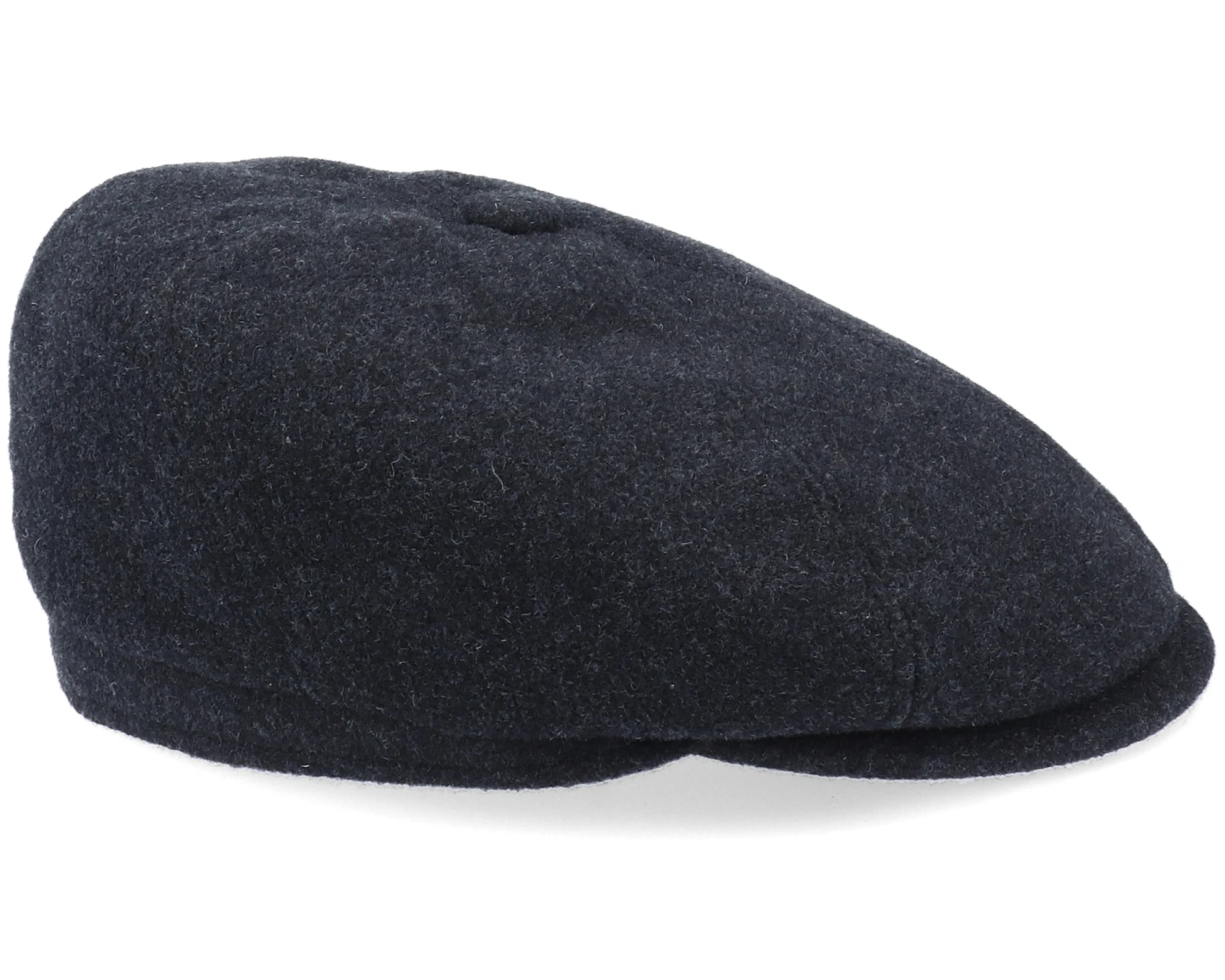 6-Panel Cap Wool/Cashmere Black Flat Cap - Stetson 3 6-Panel Cap Wool/Cashmere Black Flat Cap - Stetson - Image 3
