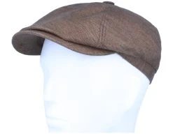 6-Panel Cap Linen Brown Flat Cap - Stetson -Fashion Hat Discount Store 4063633079030 5
