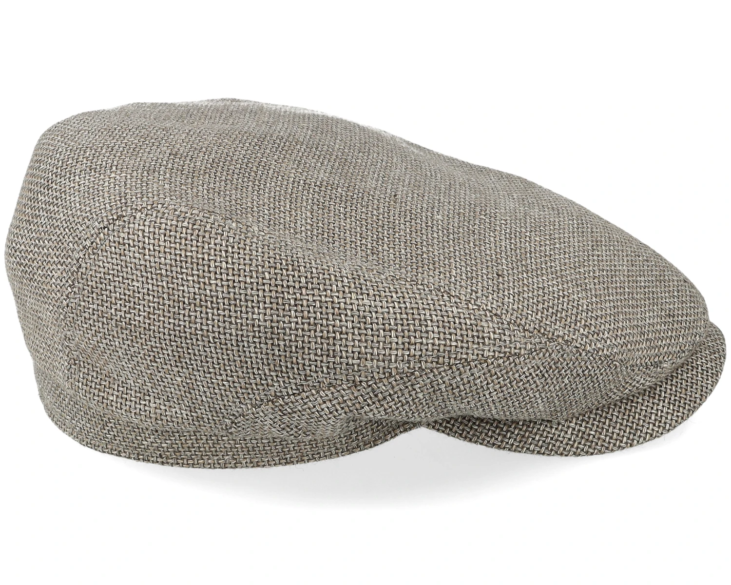 Driver Cap Virgin Wool/Linen Light Grey Flat Cap - Stetson 3 Driver Cap Virgin Wool/Linen Light Grey Flat Cap - Stetson - Image 3