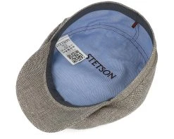 Driver Cap Virgin Wool/Linen Light Grey Flat Cap - Stetson 9 Driver Cap Virgin Wool/Linen Light Grey Flat Cap - Stetson -Fashion Hat Discount Store 4063633079238 5