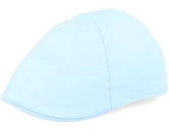 Texas Cotton Light Blue Flat Cap - Stetson