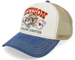 Gambling Grifter Beige Trucker - Stetson