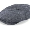 6-Panel Cap Linen/Silk Denim Flat Cap - Stetson