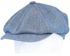 Hatteras 1 Linen Blue Flat Cap - Stetson -Fashion Hat Discount Store 4063633082320 5