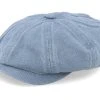 Hatteras Cotton/Linen Blue Flat Cap - Stetson