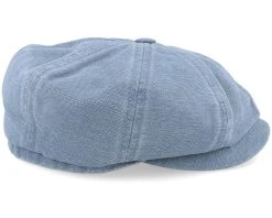 Hatteras Cotton/Linen Blue Flat Cap - Stetson -Fashion Hat Discount Store 4063633084027 3