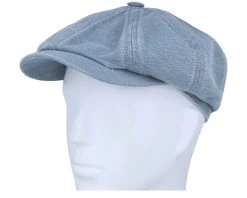 Hatteras Cotton/Linen Blue Flat Cap - Stetson -Fashion Hat Discount Store 4063633084027 5