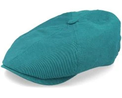 6-Panel Cap Cotton/Linen Teal Flat Cap - Stetson