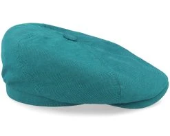 6-Panel Cap Cotton/Linen Teal Flat Cap - Stetson -Fashion Hat Discount Store 4063633084256 3