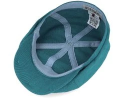 6-Panel Cap Cotton/Linen Teal Flat Cap - Stetson -Fashion Hat Discount Store 4063633084256 4