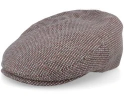 Kent Virgin Wool/Linen Brown Flat Cap - Stetson