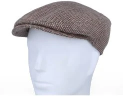 Kent Virgin Wool/Linen Brown Flat Cap - Stetson -Fashion Hat Discount Store 4063633084560 5