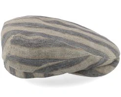 Driver Cap Linen Striped Flat Cap - Stetson -Fashion Hat Discount Store 4063633085116 3