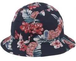 Linen Flowers Navy Bucket - Stetson