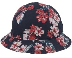 Linen Flowers Navy Bucket - Stetson -Fashion Hat Discount Store 4063633085345 3