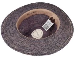 Traveller Crochet Navy Straw Hat - Stetson -Fashion Hat Discount Store 4063633088094 4