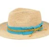 Crochet Light Straw/Teal Traveller - Stetson