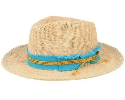 Crochet Light Straw/Teal Traveller - Stetson