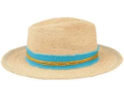 Crochet Light Straw/Teal Traveller - Stetson -Fashion Hat Discount Store 4063633088315 3