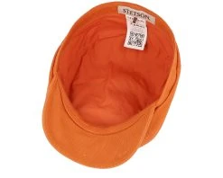 6-panel Cap Cotton Twill Orange Flatcap - Stetson -Fashion Hat Discount Store 4063633088582 4