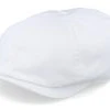 6-Panel Cap Cotton Twill White Flat Cap - Stetson