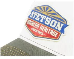 Sun White/Olive Trucker - Stetson -Fashion Hat Discount Store 4063633089152 6