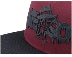 Baseball Cap Toothpick Rebel Maroon/Black Snapback - Stetson -Fashion Hat Discount Store 4063633089169 6