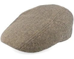Ivy Silk/Cotton Tan Flat Cap - Stetson