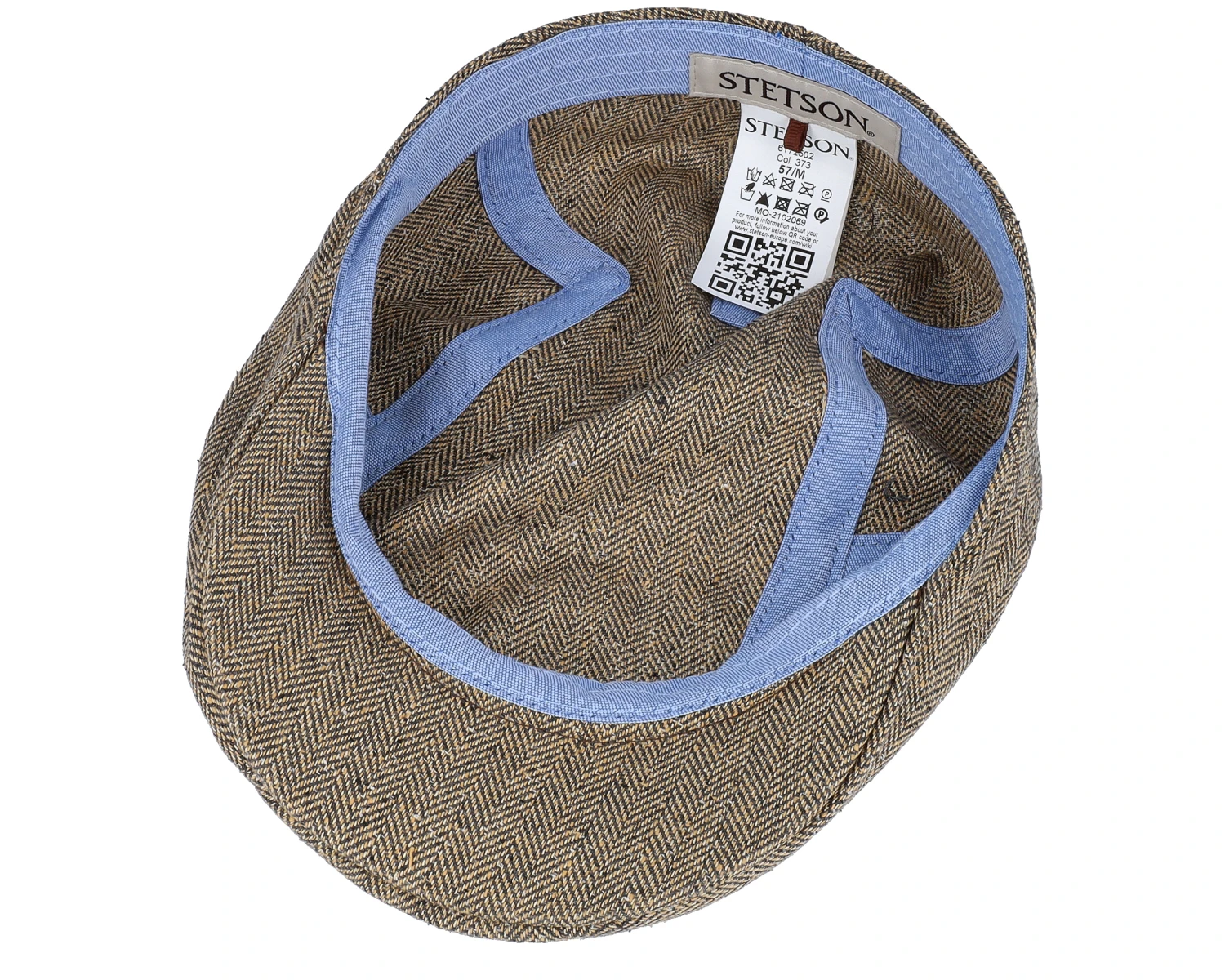 Ivy Silk/Cotton Tan Flat Cap - Stetson 4 Ivy Silk/Cotton Tan Flat Cap - Stetson - Image 4