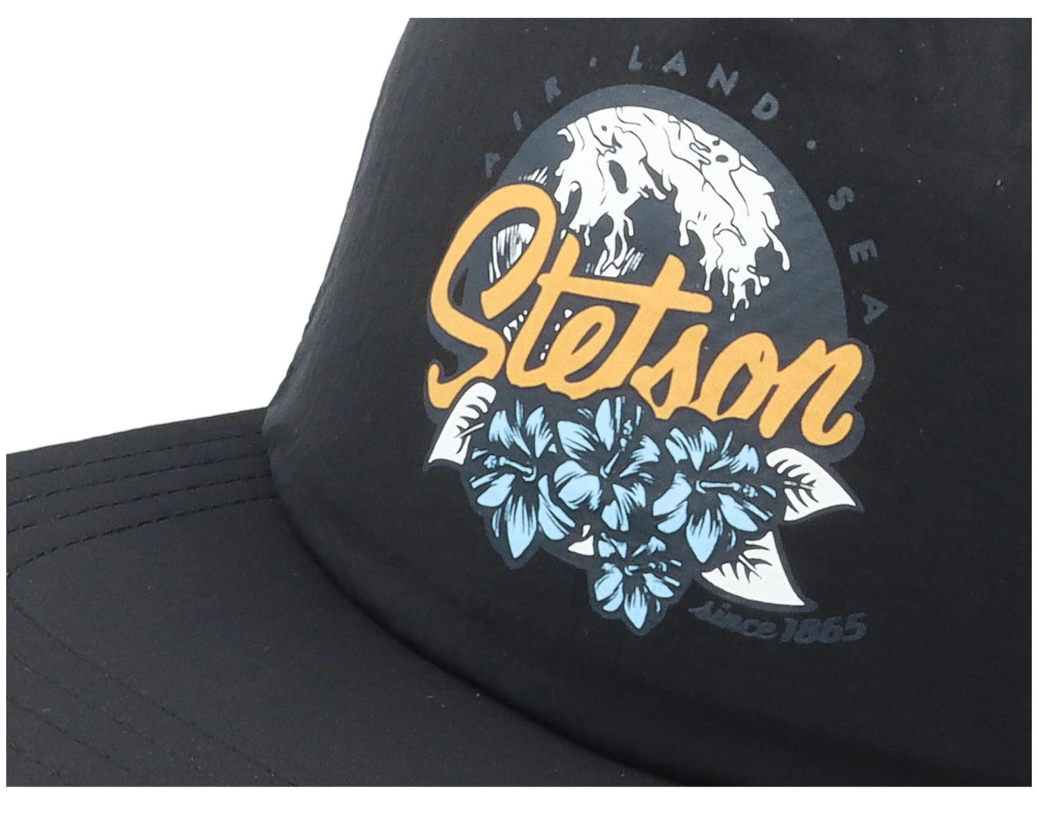 Baseball Cap Fast Dry Black Snapback - Stetson 6 Baseball Cap Fast Dry Black Snapback - Stetson - Image 6
