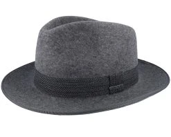 Woolfelt Mix Grey Fedora - Stetson